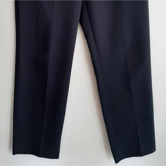 TOPSHOP | Ankle Cropped Dress Pants High Rise Navy Blue Sz 6 - Picture 4 of 9